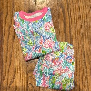 Lily Pulitzer Colorful Floral Pajama Set